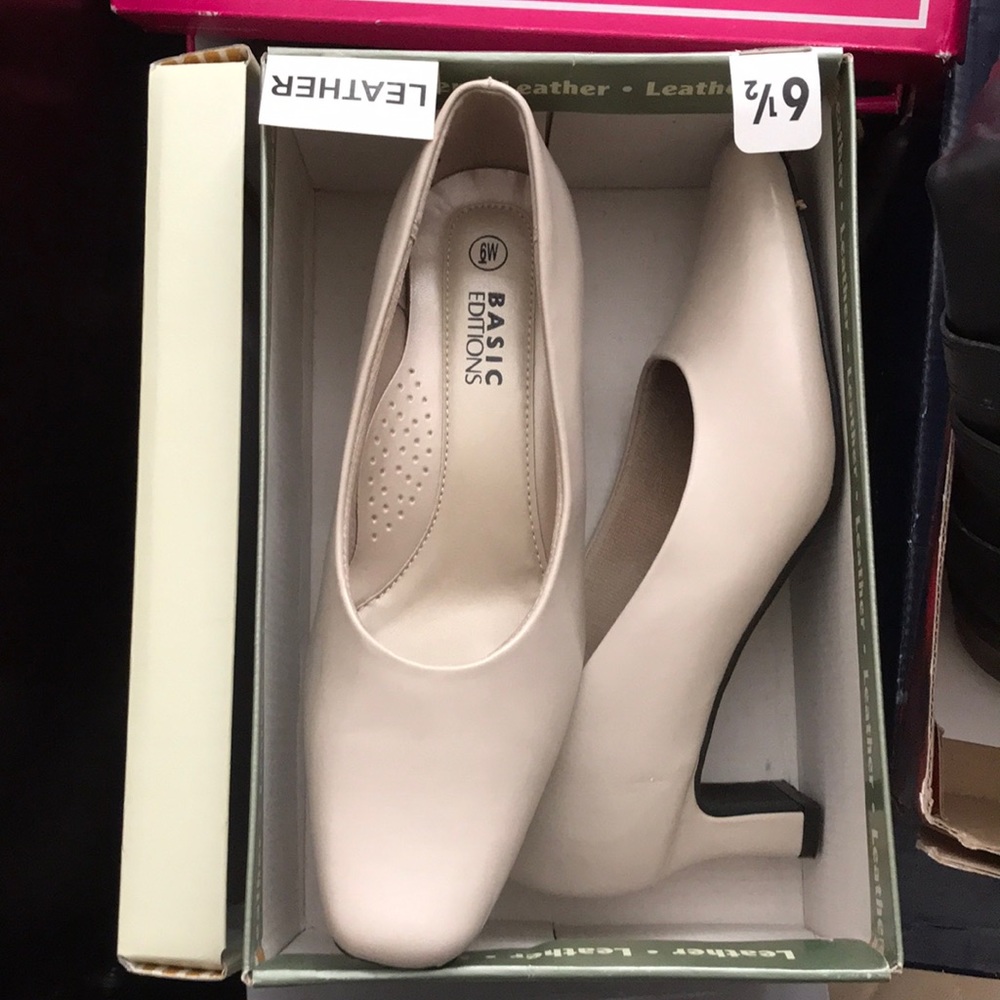 Leather heels